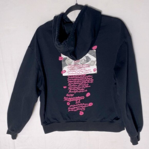 H&M Divided Black Pink Shawn Mendez Graphic Tour Sweatshirt Hoodie L - Picture 2 of 15